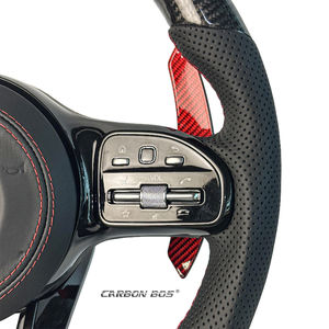 Volant de direction en fibre de carbone noir personnalisé, fabriqué en usine, avec LED DIY pour <span class=keywords><strong>Mercedes</strong></span> Benz W212 W222 W463 W464 W205 W44 W204 W218 E63 <span class=keywords><strong>AMG</strong></span> - Product Image 2
