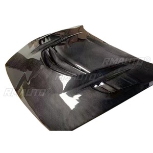 Couverture de moteur de voiture aspect fibre de carbone véritable pour Infiniti Q50 2014-2018, kit carrosserie, accessoires auto - Product Image 4