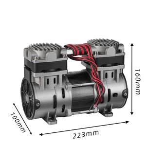 Pompe à double piston muette sans huile 220V petit compresseur d'air sec et pompe à vide avec garantie de 2 ans - Product Image 6