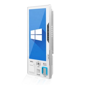23.6 Inch Self Service Kiosk Flat Screen Automatic Touch Screen Keypad Payment Ticket Self Service Kiosk <b>With</b> <b>Printer</b> <b>Scanner</b> - Product Image 2