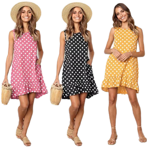 Robe décontractée pour femmes, style européen et américain, tendance été 2026, confortable, ample, grandes tailles, vente en gros - Product Image 1