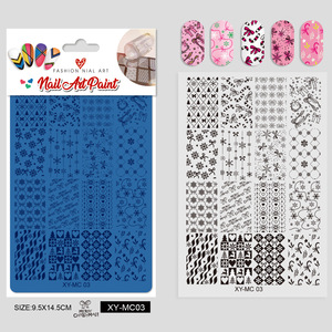 2025 série de <span class=keywords><strong>noël</strong></span> en acier inoxydable Nail Art estampage plaque renne et arbre impression Gel <span class=keywords><strong>modèle</strong></span> de transfert - Product Image 4