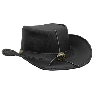 Sombreros de vaquero de cuero genuino de estilo occidental totalmente personalizados, sombrero de vaquero de cuero genuino de lujo y calidad premium para montar a caballo - Product Image 4