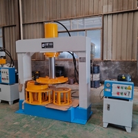Heavy Duty 100T Double colonne solide pneu presse Machine hydraulique pneu presse ensembles complets moules outils haute efficacité roulement de noyau
