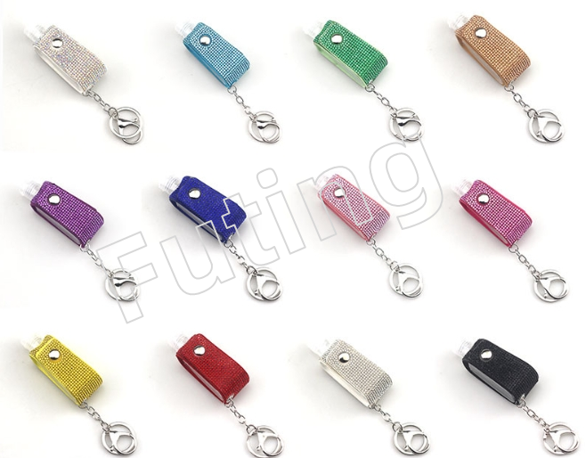 Bottiglia di disinfettante per le mani con decorazioni