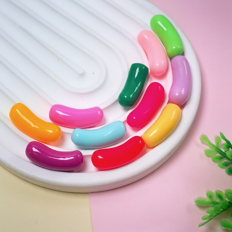 Kawaii Candy Beans Flat Back Resin