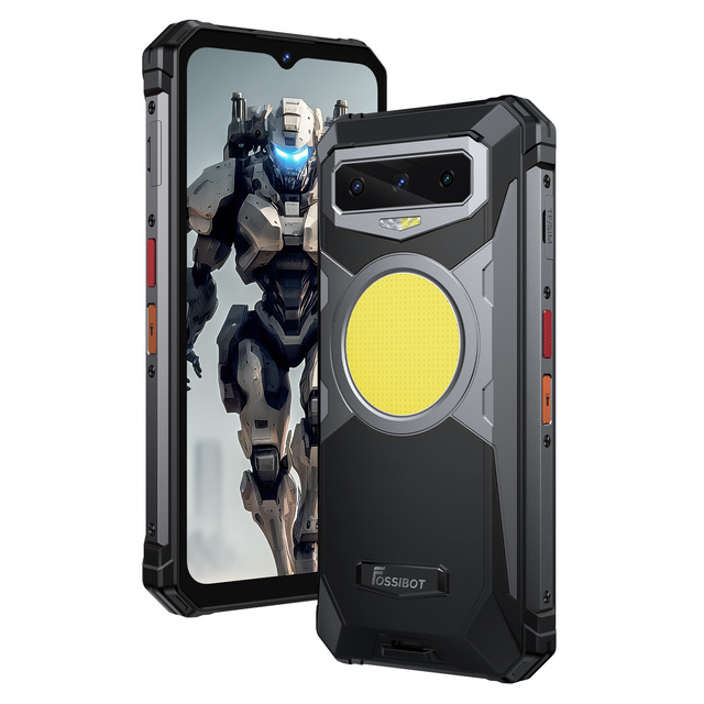 Fossibot F102 6.6 Inch Mobile Phone 16500mAh Camping Light 4G LTE Android 13 Fast Charge Rugged Smartphone Fingerprint Unlock