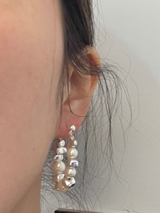Boucles d'oreilles simples en argent sterling 925 pour femmes, bijoux délicats et raffinés pour tous les jours - Product Image 5