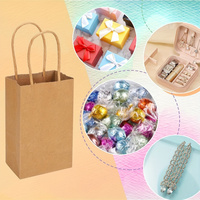 Sac à emporter en papier écologique marron personnalisé avec poignée torsadée pour l'emballage de plats à emporter, idéal pour les cafés, les festivals et les artisanat