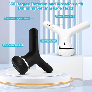 Y nuevo producto personalizado barato Mini Fascial Gun masajeador 360 rotación espalda cuerpo vibración relajación inalámbrico <span class=keywords><strong>Pro</strong></span> pistola de masaje - Product Image 4