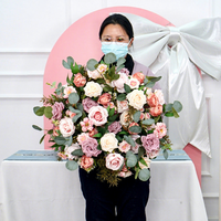 Fleurs artificielles de table en soie chinoise de haute qualité pour mariage, Nouvel An, Noël – Couronnes et plantes décoratives en tissu