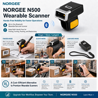 Escáner de Código de Barras 2D Industrial Mini NORGEE N500 con WiFi/NFC, Velocidad de Escaneo de 300/s, Lector de Códigos QR Inalámbrico