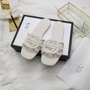 Nuove pantofole estive scarpe da <span class=keywords><strong>donna</strong></span> stile europeo e americano <span class=keywords><strong>moda</strong></span> semplici e versatili <span class=keywords><strong>sandali</strong></span> da <span class=keywords><strong>donna</strong></span> comodi - Product Image 3