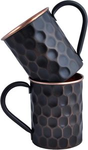 Taza de cobre con estilo de diamante de alta calidad, utensilios de cocina grabados hechos en India, accesorio para Bar de vino, decoración de mesa, excelente servicio - Product Image 3