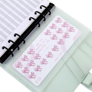 Hongbo nuevo superventas esmerilado/papel <span class=keywords><strong>A6</strong></span> lindo tablero para carpetas de presupuesto como dinero/Organización de inserción de efectivo a $10/$20/$<span class=keywords><strong>50</strong></span> - Product Image 2