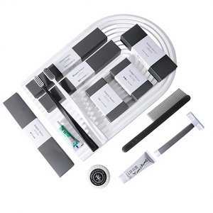 Kit de Salle de Bain Jetable Haut de Gamme pour Hôtels et Gîtes : Brosse à <span class=keywords><strong>Dents</strong></span> à Poils Doux, Dentifrice et Outils Dentaires, Emballage Boîte, Idéal Hôtellerie et Accueil à Domicile - Product Image 1