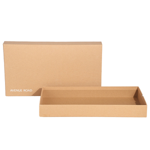 Custom Logo Digital <b>Printing</b> Brown Kraft Cufflink Pull-Out Sleeve Drawer Box with Accessories for Jewelry <b>Packaging</b> - Product Image 2