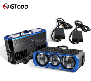 ไฟสปอร์ตไลท์แบบเมทริกซ์สำหรับรถยนต์ 220W พร้อมพัดลมคู่ ไฟ LED สำหรับกระจังหน้า ไฟเสริมภายนอกสำหรับรถออฟโรด SUV รถบรรทุก - Product Image 1