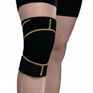 Logotipo personalizado Fitness Deportes Rodillera Gimnasio Transpirable Elástico Compresión Levantamiento de pesas Power Lifting Rodilleras - Product Image 1