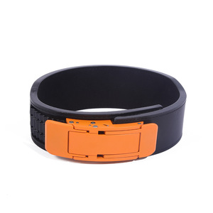 Ceinture de soutien lombaire fitness en cuir de vachette micro-réglable avec boucle à levier à cliquet pour haltérophilie, squats et développés couchés - Product Image 2
