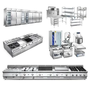 Equipamento completo, ferramentas e suprimentos para todos os restaurante, cozinha precisa de restaurante, equipamento de coleta, cozinha comercial