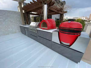 Muebles para Barbacoa de Exterior Gabinete Modular para Cocina de Exterior Tipo Green Egg Acero Inoxidable 304 316 con Horno de Pizza - Product Image 2