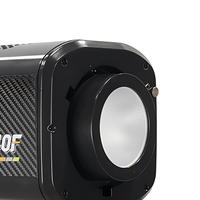 Projecteurs LED COB portables 300W multicolores blanc chaud, contrôle DMX512, CRI96, angle de faisceau 36°, indice de protection IP33, pour diffusion en direct TikTok