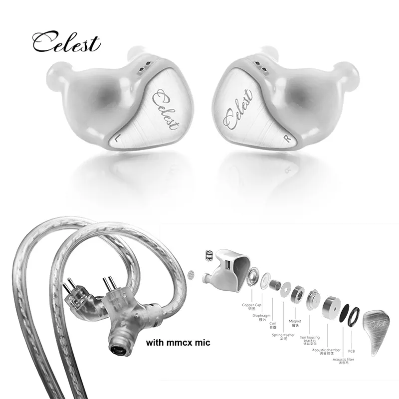 Celest OEM หูฟังหูฟังเกมแบบพกพา 3.5 มม.Pc Gaming In Ear หูฟังแบบมีสายหูฟังพร้อมไมโครโฟนที่ถอดออกได้