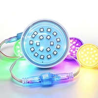 Décorations lumineuses permanentes pour les fêtes, éclairage programmable à LED RGB Pixel, DC24V WS2811, étanche, lumières de Noël pour l'extérieur