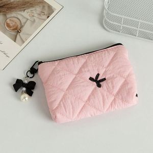 Lightweight Polyester Compact Travel Makeup Organizer Multi Color Portable Storage Lipstick Cable Daily Use Cosmetic Bag - Product Image 2