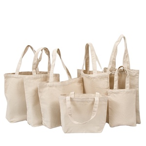 Tas Tote Kanvas Katun Organik Lipat, Ramah Lingkungan, Berkualitas Tinggi, Ukuran Sesuai Pesanan, Logo Custom, Dapat Digunakan Kembali untuk Wanita - Product Image 1