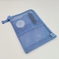 Organizador de Documentos de Malla de Poliéster Personalizado OEM, Bolsa de Almacenamiento con Cremallera, Bolsa de Almacenamiento para Playa para Mercancía de Resort