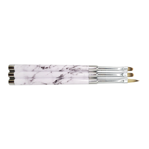 Ensemble de pinceaux à ongles liquides en forme de cœur orange pêche, pinceaux pour la peinture au gel UV acrylique, pour la conception de manucure - Product Image 3