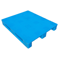 Palette Euro en HDPE 1200x1000 4 voies, palette en plastique recyclable robuste pour le stockage en entrepôt industriel