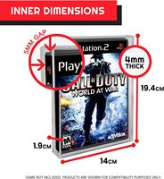 Boîte acrylique à couvercle coulissant pour Sony Playstation DVD Wii Gamecube PS2 Xbox360