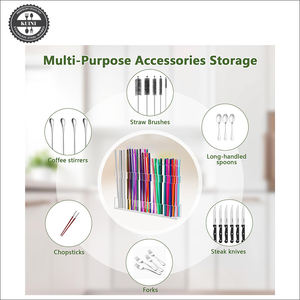 Support <span class=keywords><strong>de</strong></span> paille pour <span class=keywords><strong>porte</strong></span> d'armoire, organisateur <span class=keywords><strong>de</strong></span> paille réutilisable en acrylique avec <span class=keywords><strong>adhésif</strong></span> double face idéal pour les armoires <span class=keywords><strong>de</strong></span> comptoirs <span class=keywords><strong>de</strong></span> <span class=keywords><strong>cuisine</strong></span> - Product Image 6