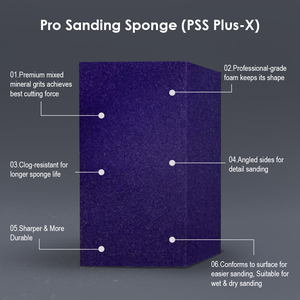Bloc de ponçage en éponge CHOPAND, éponge de ponçage 60-80 100-150 220-400 grains, tampon de polissage pour le bois - Product Image 4