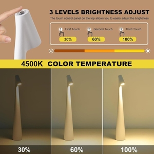 Đèn bàn <span class=keywords><strong>LED</strong></span> sạc hiện đại Điều khiển bằng cảm ứng di động Đèn ngủ đầu giường Đèn bàn không dây sáng tạo để trang trí phòng ngủ - Product Image 3