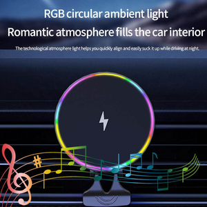 Nouveaux produits 2025 – Support de téléphone magnétique sans fil 15W pour voiture, fixation rapide sur tableau de bord ou grille d'aération pour téléphones mobiles - Product Image 4