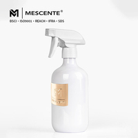 Bouteille Vaporisateur à Gâchette Noire en Plastique de Luxe pour Parfum d'Ambiance, Diffuseur, Étiquette Privée, Mescente Top Home Fragrance