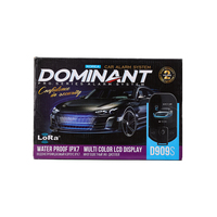 Alarme de voiture bidirectionnelle avec démarrage à distance du moteur/1 émetteur LCD+1 AM unidirectionnel, alarme numérique double voie