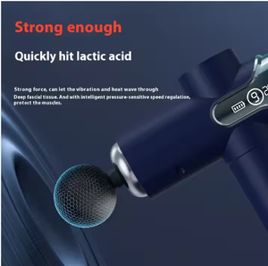 Miglior massaggiatore professionale per pistola ricaricabile personalizzato nuova pistola a quattro teste con vibrazione del corpo del tessuto profondo Mini pistola per massaggio - Product Image 3