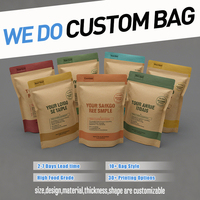 Dried Fruit Chocolate bar Nuts Crisp Candy Packaging Wholesale Custom Paper Kraft Window Pouch