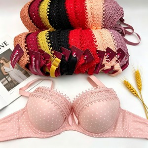 Sujetador Push-Up con Encaje y Estampado Floral para Mujer, Talla Grande 38-44B, con Soporte Cómodo y Aros, Venta al Por Mayor, AS002, 1.3 Dólares - Product Image 4