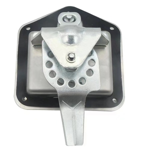 Loquet à poignée en T encastré <span class=keywords><strong>pour</strong></span> remorque de camion en acier inoxydable, boîte à outils, poignée en T pliable, serrure - Product Image 3