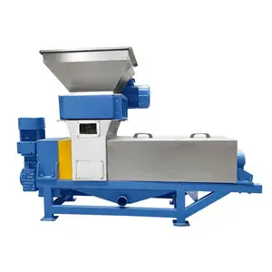 Vegetable Dewatering Machine Automatic Ginger Garlic Paste Making Machine Cassava Vegetable Screw Squeezer Dewatering Machine