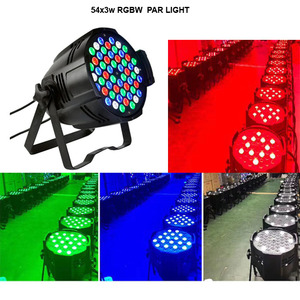 Projecteurs DJ PAR60 PAR <span class=keywords><strong>54</strong></span> en aluminium de haute qualité, éclairage de scène LED 162W pour discothèque - Product Image 3