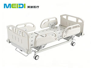 <span class=keywords><strong>Lit</strong></span> médicalisé à manivelle simple avec quatre barrières, frein central, anti-collision, sommier et pieds réglables, pour soins à domicile, en acier inoxydable - Product Image 4