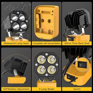 <span class=keywords><strong>Lampe</strong></span> de travail LED haute performance compatible avec les batteries <span class=keywords><strong>Dewalt</strong></span> <span class=keywords><strong>18V</strong></span> 20V <span class=keywords><strong>Lampe</strong></span> de travail <span class=keywords><strong>18V</strong></span> 20V <span class=keywords><strong>Lampe</strong></span> de travail LED <span class=keywords><strong>Lampe</strong></span> de batterie - Product Image 4