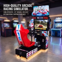 Machine de simulation de course automobile d'arcade à monnayeur pour centre de divertissement